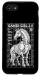 iPhone SE (2020) / 7 / 8 Unicorn Gamer Girl Cyberpunk Funny Magical Robot Gaming Case