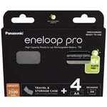 Panasonic eneloop pro HR06 +Box Laddbart batteri AA