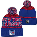 Outerstuff Mössa Puck Pattern Cuffed Pom Jr. - New York Rangers