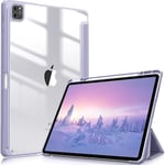 iPad Air 11 tum (2024) M2 transparent akryl iPad skyddande fodral Lavender iPad Air 11 (2024) M2