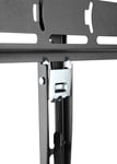 BRATECK 32&apos;&apos;-55&apos;&apos; TV Desk Stand with Glass Base. Height Adjustable with Tilt &amp; Rotate. VESA Supports up to 600x400. Max Load: 40Kgs. Hidden Cable Management.  LDT03-11LT