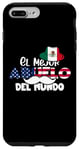 Coque pour iPhone 7 Plus/8 Plus Funny Mejor Abuelo Del Mundo Drapeau mexicain cool Grand-père