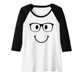 Womens Cute Bright Studious Sunshine Day Smile Raglan Baseball Tee