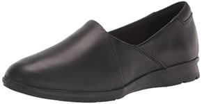 Clarks - Womens Jenette Grace Shoes, Color Black Leather, Size: 6 UK