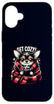 iPhone 16 Plus Get Cozy Chihuahua Hot Cocoa Chocolate Coffee Cold Weather Case