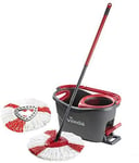 UK Turbo Microfibre Mop And Bucket Set With Extra 2 In 1 Refill High Quality