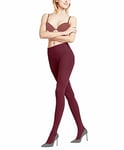 FALKE Women's Pure Matt 50 DEN W TI Semi-Opaque Plain 1 Pair Tights, Red (Burnt Siena 8413), S