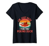 Womens I'm Just Here For The Peking Duck - Peking Duck Festival V-Neck T-Shirt