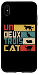 Coque pour iPhone XS Max Un Deux Trois Cat - Jeu de mots français amusant, chat amusant