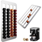 Stainless Steel Coffee Pod Holder Adhesive Nespresso Pod Rack  Kitchen