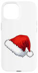 Coque pour iPhone 15 Chapeau Père Noël Père Noël Dessin animé