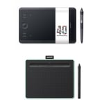 Wacom Intuos Pro Small + FREE Wacom Intuos Small BT, Pistachio: 40 Years Anniversary Pen Tablet Bundle