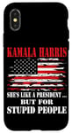 iPhone X/XS Pro-Trump She's Like A President But for Stupid People Flag Case