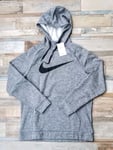 Nike Therma-FIT Fitness Hoodie Center Swoosh Heather Grey - Mens Size Medium New