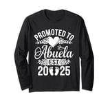 Promoted to Abuela 2025 Mothers Day First Time Mom Pregnancy Long Sleeve T-Shirt