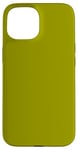 Coque pour iPhone 15 Couleur vert olive simple