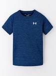 UNDER ARMOUR Boys Training Tech Textured T-shirt - Blue, Blue, Size S