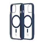 Incipio AeroGrip for MagSafe Series Case for iPhone 14, Slim, Form-fitting and unbelievably protective - Midnight Navy/Clear (IPH-2020-MDNYC)