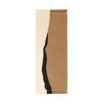 ferm LIVING Soil Kelim walking mat Dark sand-off white, 70x180 cm