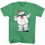 The Real Ghostbusters - Merry Mr. Stay Puft - Short Sleeve - Heather - Adult - T