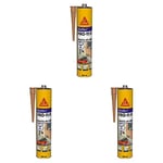 Sikaflex PRO 11 FC Purform Beige, Mastic polyuréthane PU tout en 1, mastic multi-matériaux, mastic étanche intérieur et extérieur, 300ml (Lot de 3)