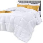 Utopia Bedding Couette – Couette Toutes Saisons pour très Grand lit californien – Garnissage en Fibre siliconée en Peluche – Coutures carrées