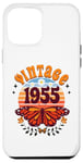 Coque pour iPhone 15 Plus 70 Ans Année 1955 Papillon Femme 70eme Anniversaire 1955