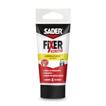 SADER FIXER Sans Percer Aménagement Intérieur - Mastic Colle Acrylique, Prise Rapide, Maintien Puissant, Comble les Irrégularités jusqu’à 5 mm, Peut se Peindre, Beige, Tube 70g