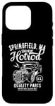 Coque pour iPhone 16 Pro Springfield MA USA Hotrod Voiture vintage vieilli