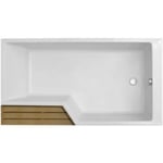 Baignoire bain douche 150 x 80 JACOB DELAFON Neo version droite blanc mat