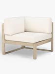 John Lewis St Ives Garden Corner Chair Section with Cushions, FSC-Certified (Eucalyptus Wood), Natural