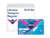 Tampon Libresse Regular ultra-thin dispenser refill uden parfume hvid 384stk,1 pk x 384 stk/krt