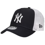 casquettes Femme, New Era New York Yankees MLB Clean Cap, Noir