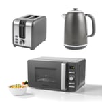 Salter Cosmos Kettle Toaster Digital Microwave Set Countertop Fast Boil 2-Slice