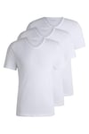 BOSS Mens TShirtVN 3P Classic Three-Pack of Cotton-Jersey Underwear T-Shirts with V Neckline