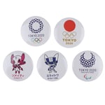 2020 Tokyo Olympic Games Mascot Tinplate Badge Brooch Japa A5