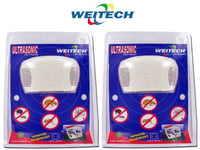 2 x WEITECH WK0300 REPULSIF REPOUSSE ANTI RATS SOURIS PUCES TIQUES ULTRA SONS ULTRASONS