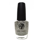 W7 Cosmetics Dazzle Nail Polish 15ml Silver Dazzle