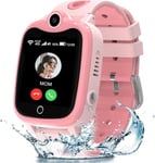 4g Montre Connectée Enfant, Montre Connectée Gps Enfant Avec Téléphoniques Et Chat Familial, Appel Vidéo, Bouton Sos, Traceur Gps Enfant Anti-Perte Traqueur, Mode Classe, Cadeau Pour 4-12