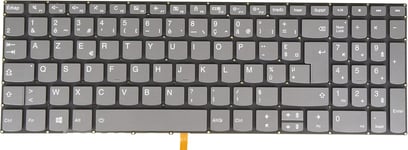 Clavier Français AZERTY pour Lenovo Ideapad 3-15ada05 3-15are05 3-15igl05 3-15iil05 3-15ijl05 3-15iml05 3-15itl05 PC5CB-FR Rétroéclairé Gris