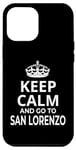 Coque pour iPhone 12 Pro Max Souvenir de San Lorenzo « Keep Calm And Go To San Lorenzo ! »