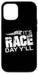 Coque pour iPhone 14 Pro Citation It's Race Day Yall Car Racing Dirt Road Track Racing