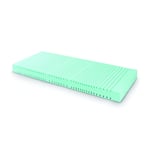 Levitas 1 matelas en mousse polyuréthane ventilée homologué IM 190x85xh14cm Bleu