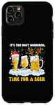 Coque pour iPhone 11 Pro Max Lover Christmas It's The Most Wonderful Time for a Beer