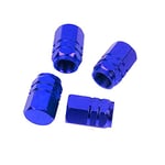 OcioDual 4 Capuchon Metal Hexagonal Bleu pour Roues Pneus Valves Schrader Voitures Motocyclettes Roue Pneu Voiture Moto Bouchons Bouchon Valve Americaine