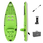 Bestway Hydro-Force Kit Kayak de Pêche Gonflable 1 Place Koracle XL de 2,85 m