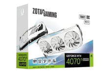 ZOTAC GAMING GeForce RTX 4070 Ti SUPER Trinity OC White Grafikkort - 12GB GDDR6X