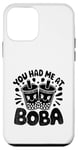 Coque pour iPhone 12 mini You Had Me at Boba Milk Tea Bubble Tea Boba Pearl Lover