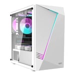 Computer Kabinet Aigo AL390 + RGB blæser (hvid)