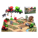 Stor bondgård med djur, traktor och 49 delar för barn
